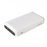 Wholesale 10000 mAh Flashlight LED Light Portable Charger External Battery Power Bank (Black)